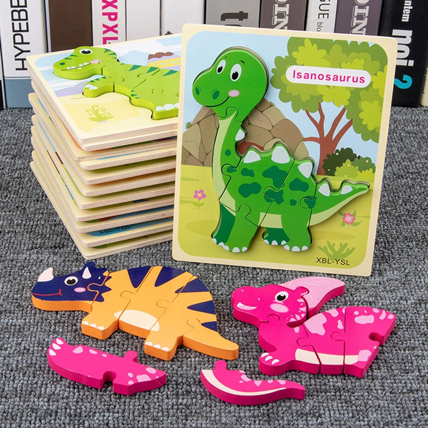Jurassik'Bois – Puzzle Dinosaure 3D en Bois pour Petits Aventuriers