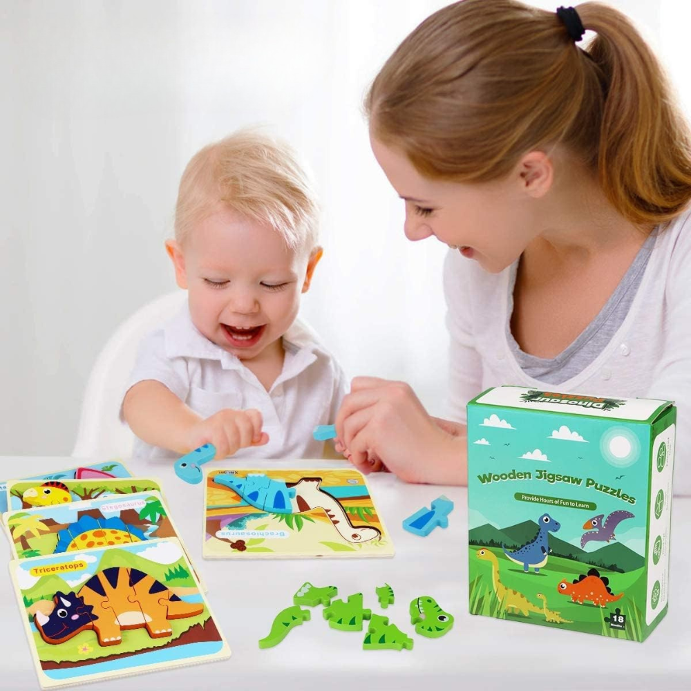 Jurassik'Bois – Puzzle Dinosaure 3D en Bois pour Petits Aventuriers