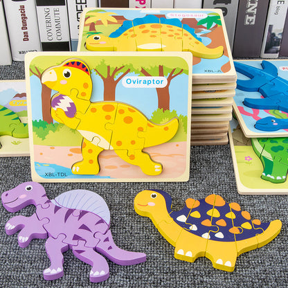 Jurassik'Bois – Puzzle Dinosaure 3D en Bois pour Petits Aventuriers