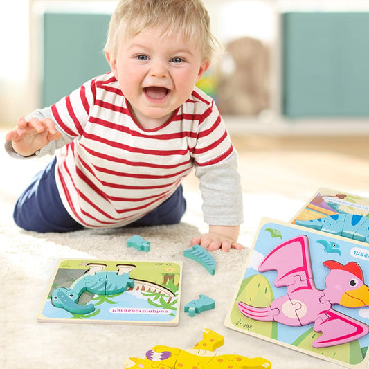 Jurassik'Bois – Puzzle Dinosaure 3D en Bois pour Petits Aventuriers